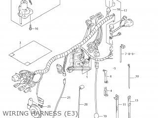 WIRING HARNESS (E3) - DR650SE 2011 (L1) USA (E03)