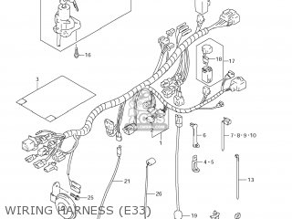 WIRING HARNESS (E33) - DR650SE 2011 (L1) USA (E03)