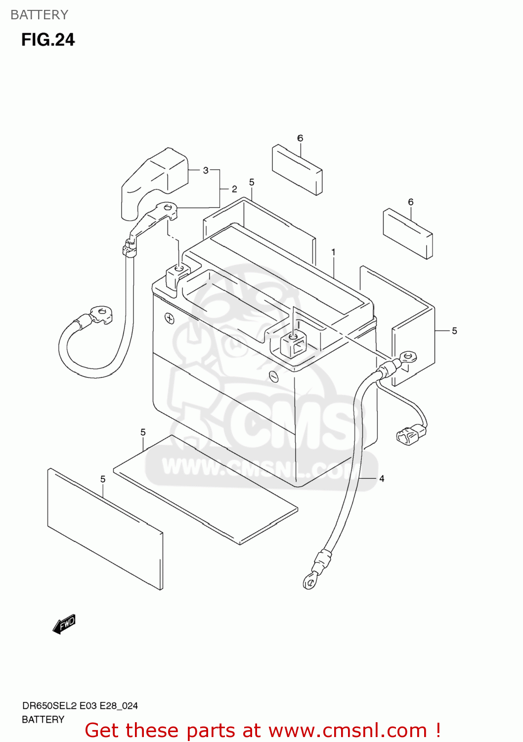 BATTERY DR650SE 2012 (L2) USA (E03)
