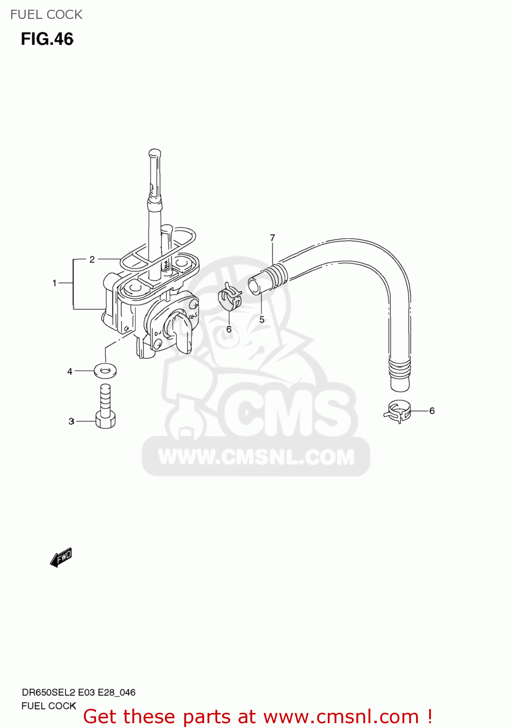 FUEL COCK DR650SE 2012 (L2) USA (E03)