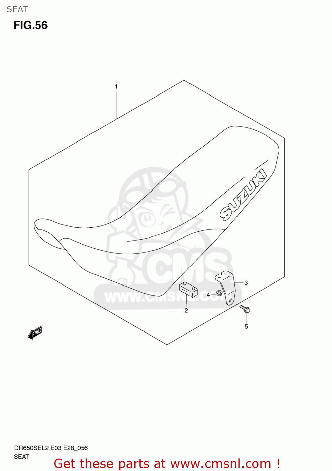 SEAT DR650SE 2012 (L2) USA (E03)