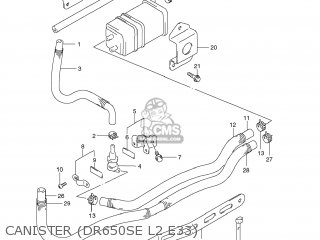 CANISTER (DR650SE L2 E33) - DR650SE 2012 (L2) USA (E03)