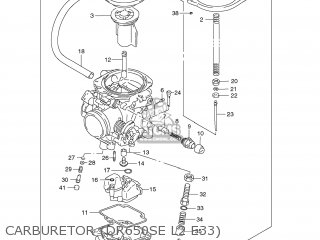 CARBURETOR (DR650SE L2 E33) - DR650SE 2012 (L2) USA (E03)