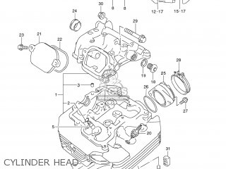 CYLINDER HEAD - DR650SE 2012 (L2) USA (E03)