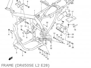 FRAME (DR650SE L2 E28) - DR650SE 2012 (L2) USA (E03)