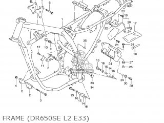 FRAME (DR650SE L2 E33) - DR650SE 2012 (L2) USA (E03)