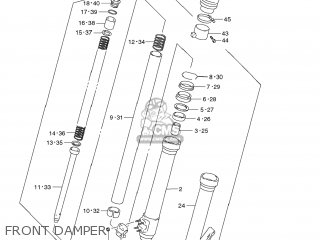 FRONT DAMPER - DR650SE 2012 (L2) USA (E03)