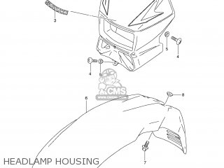 HEADLAMP HOUSING - DR650SE 2012 (L2) USA (E03)