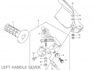 LEFT HANDLE LEVER - DR650SE 2012 (L2) USA (E03)