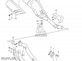 MUFFLER - DR650SE 2012 (L2) USA (E03)