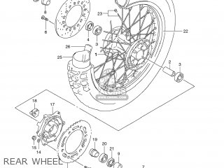 REAR WHEEL - DR650SE 2012 (L2) USA (E03)