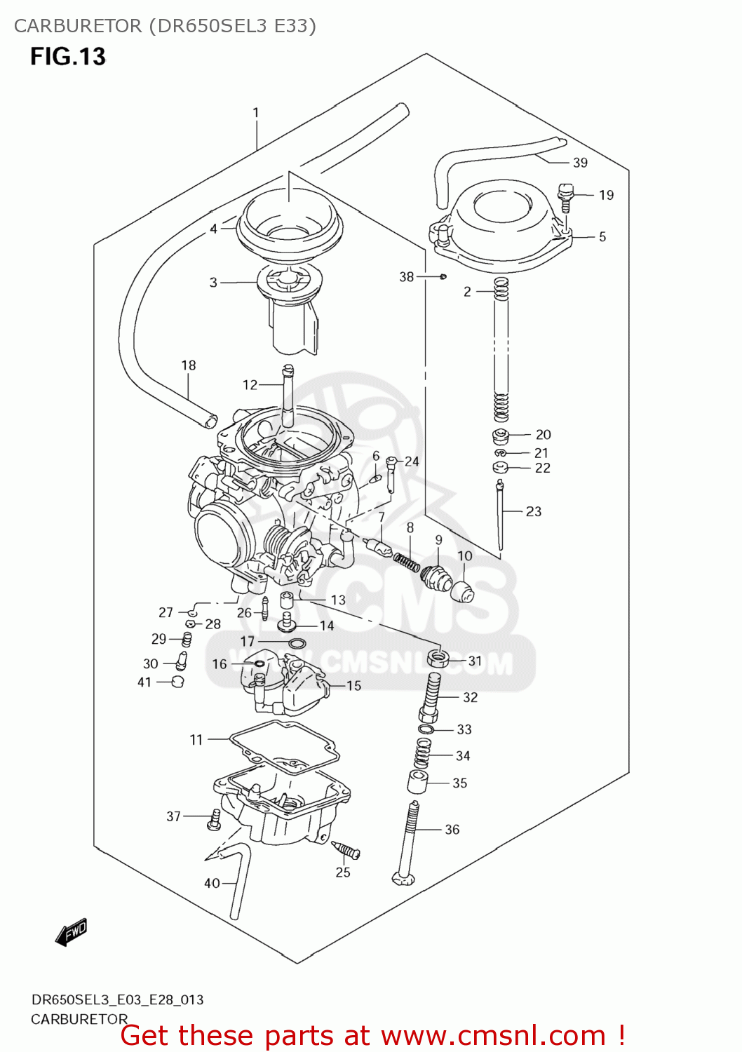CARBURETOR (DR650SEL3 E33) DR650SE 2013 (L3) USA (E03)