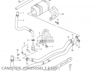 CANISTER (DR650SEL3 E33) - DR650SE 2013 (L3) USA (E03)