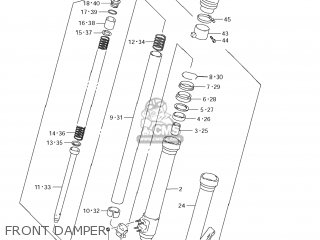 FRONT DAMPER - DR650SE 2013 (L3) USA (E03)