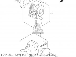 HANDLE SWITCH (DR650SEL3 E33) - DR650SE 2013 (L3) USA (E03)