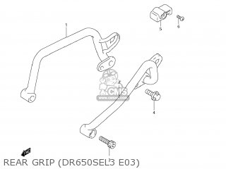 REAR GRIP (DR650SEL3 E03) - DR650SE 2013 (L3) USA (E03)