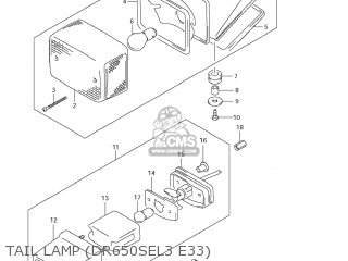 TAIL LAMP (DR650SEL3 E33) - DR650SE 2013 (L3) USA (E03)