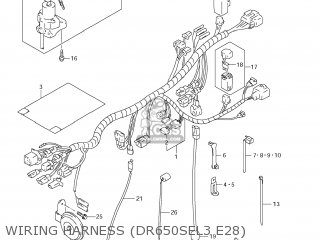 WIRING HARNESS (DR650SEL3 E28) - DR650SE 2013 (L3) USA (E03)