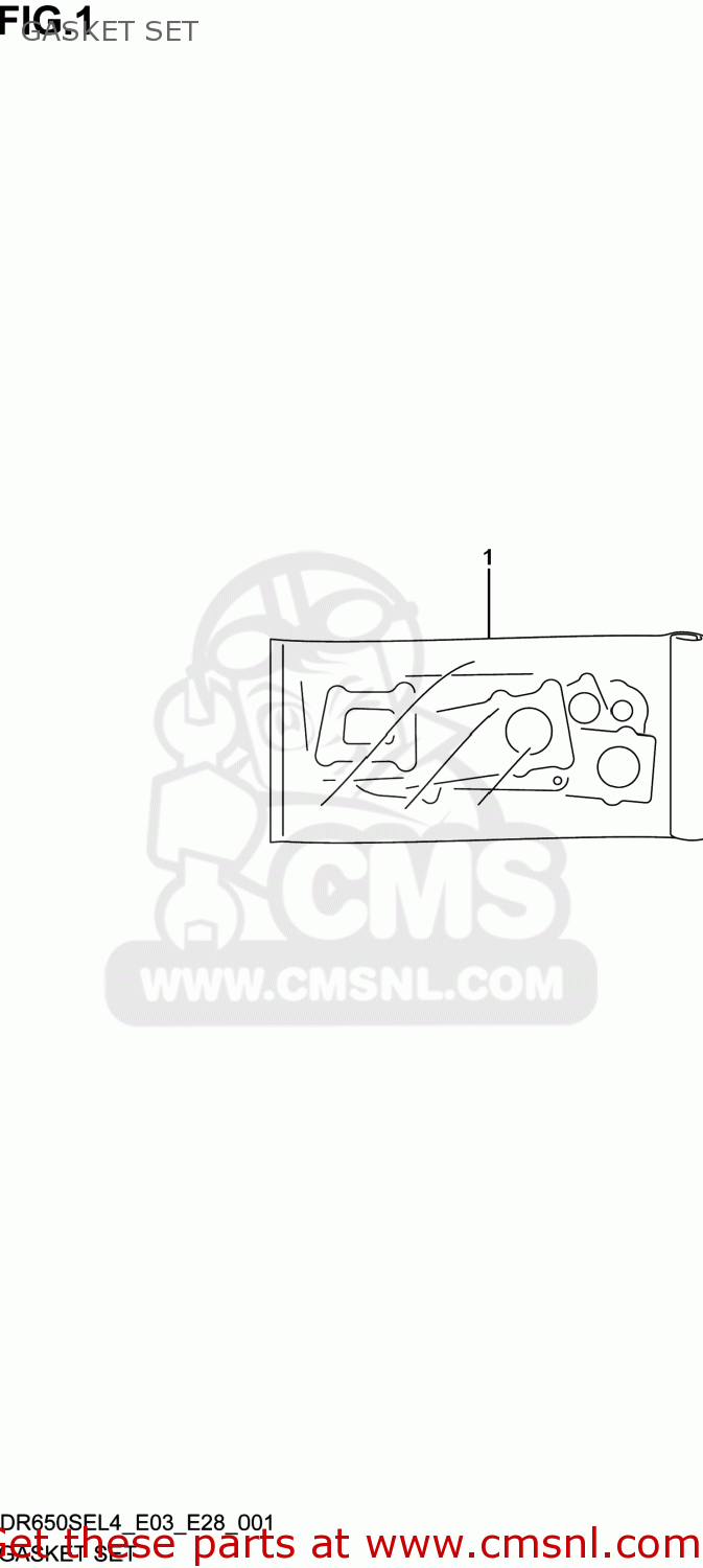 GASKET SET DR650SE 2014 (L4) USA (E03)