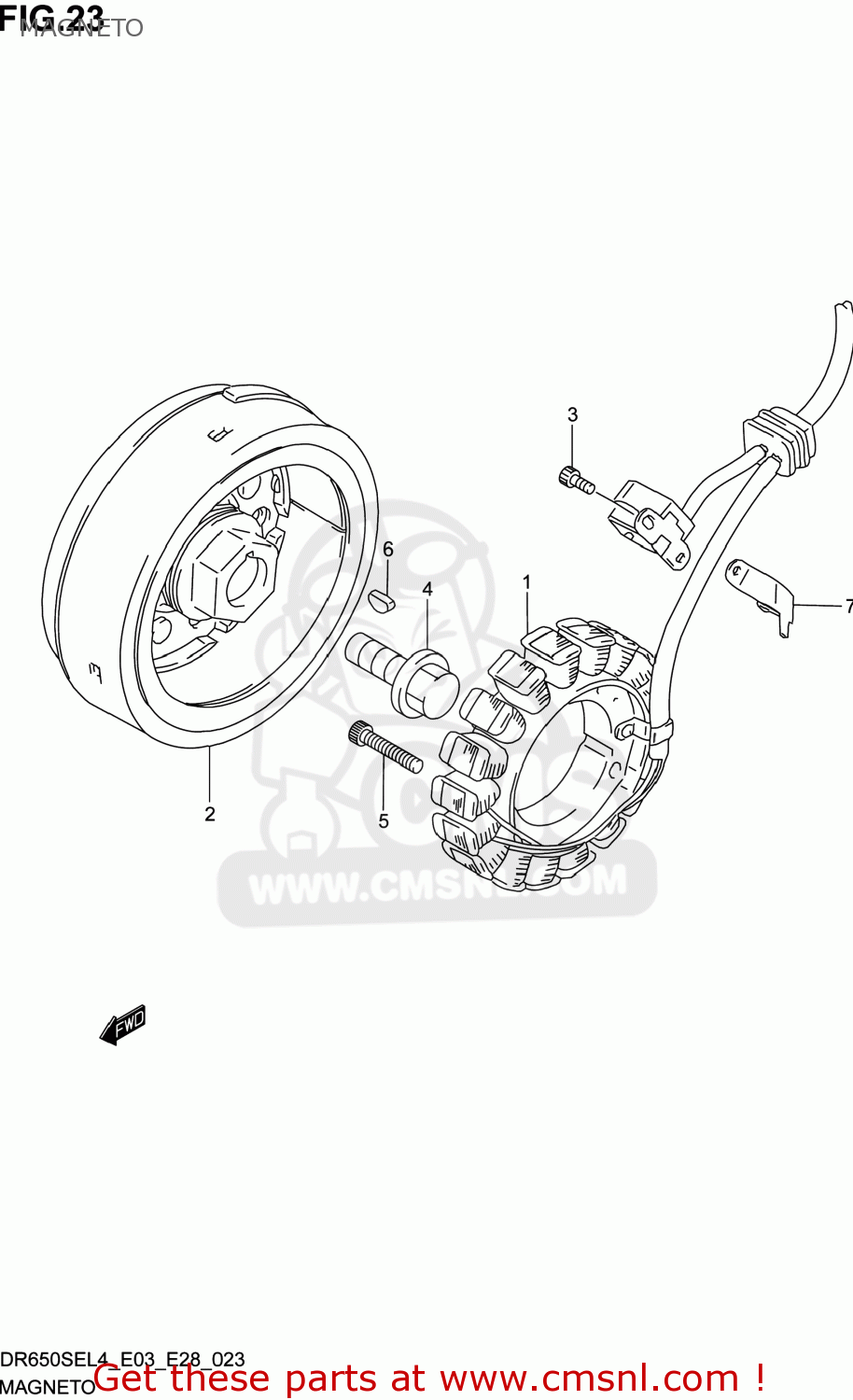 MAGNETO DR650SE 2014 (L4) USA (E03)