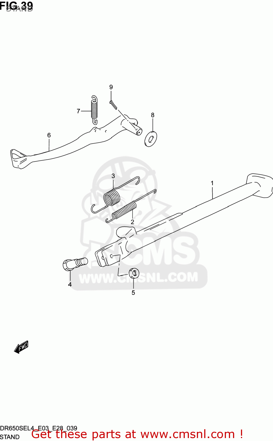STAND DR650SE 2014 (L4) USA (E03)