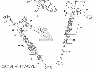 CAMSHAFT/VALVE - DR650SE 2014 (L4) USA (E03)