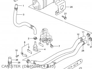 CANISTER (DR650SEL4 E33) - DR650SE 2014 (L4) USA (E03)