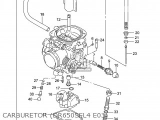 CARBURETOR (DR650SEL4 E03) - DR650SE 2014 (L4) USA (E03)