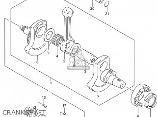 CRANKSHAFT - DR650SE 2014 (L4) USA (E03)