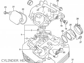 CYLINDER HEAD - DR650SE 2014 (L4) USA (E03)