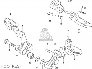 FOOTREST - DR650SE 2014 (L4) USA (E03)