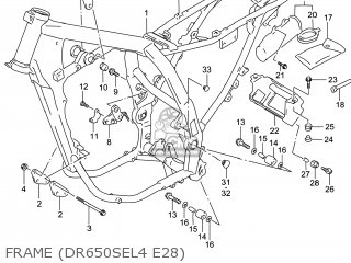 FRAME (DR650SEL4 E28) - DR650SE 2014 (L4) USA (E03)