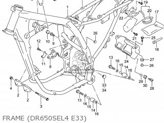 FRAME (DR650SEL4 E33) - DR650SE 2014 (L4) USA (E03)