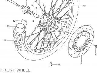 FRONT WHEEL - DR650SE 2014 (L4) USA (E03)