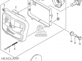 HEADLAMP - DR650SE 2014 (L4) USA (E03)