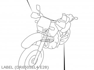 LABEL (DR650SEL4 E28) - DR650SE 2014 (L4) USA (E03)