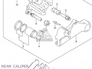 REAR CALIPER - DR650SE 2014 (L4) USA (E03)