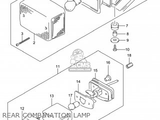 REAR COMBINATION LAMP - DR650SE 2014 (L4) USA (E03)