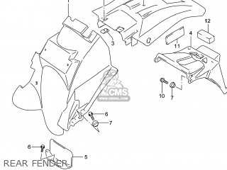REAR FENDER - DR650SE 2014 (L4) USA (E03)
