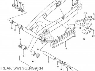 REAR SWINGINGARM - DR650SE 2014 (L4) USA (E03)