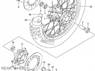 REAR WHEEL - DR650SE 2014 (L4) USA (E03)