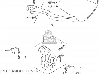 RH HANDLE LEVER - DR650SE 2014 (L4) USA (E03)