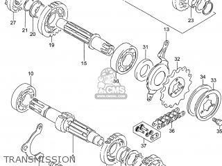 TRANSMISSION - DR650SE 2014 (L4) USA (E03)