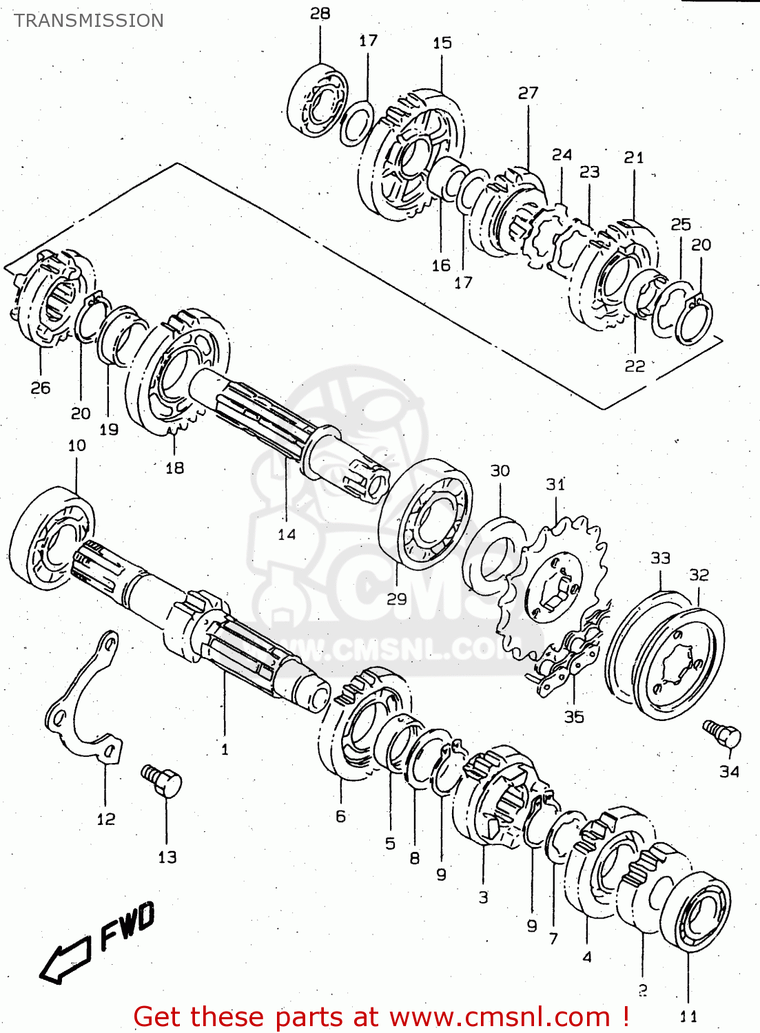 TRANSMISSION DR650SEU 1996 (T) GERMANY (E22)