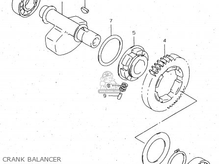 CRANK BALANCER - DR650SEU 1996 (T) GERMANY (E22)