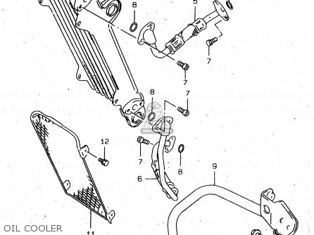 OIL COOLER - DR650SEU 1997 (V) GERMANY (E22)