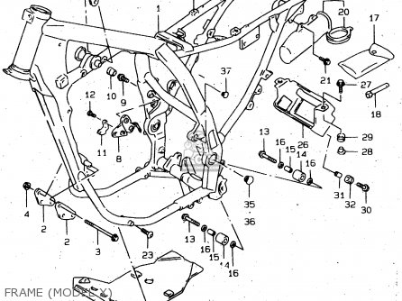 FRAME (MODEL X) - DR650SEU 1997 (V) GERMANY (E22)