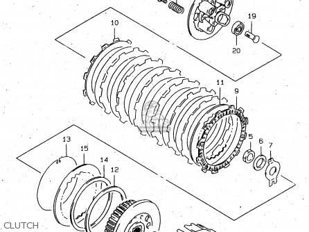 CLUTCH - DR650SEU 1998 (W) GERMANY (E22)