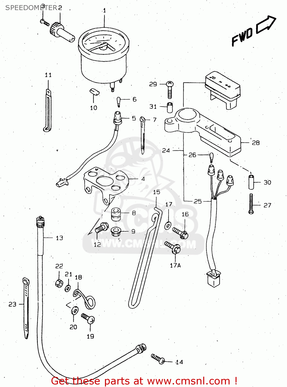 SPEEDOMETER DR650SEU 1999 (X) GERMANY (E22)