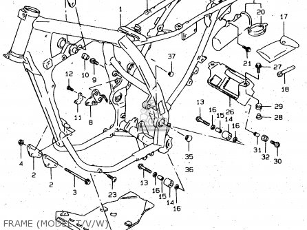 FRAME (MODEL T/V/W) - DR650SEU 1999 (X) GERMANY (E22)